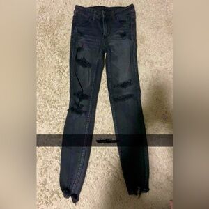Black skinny jeans from American eagle